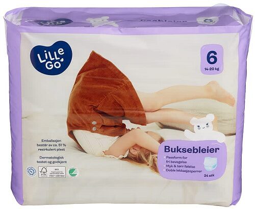 Lille Go Pants 6 izmērs (14-20 kg) 34 gab.