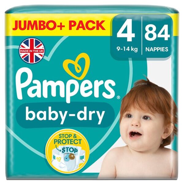 Pampers Baby Dry Jumbo Pack 4 izmērs (9-14 kg) 84 gab.